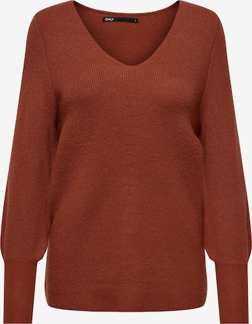 Pull-over ONLY en marron : devant