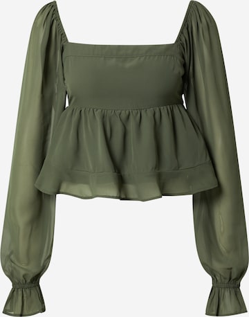 Abercrombie & Fitch Bluse 'EME' i grøn: forside