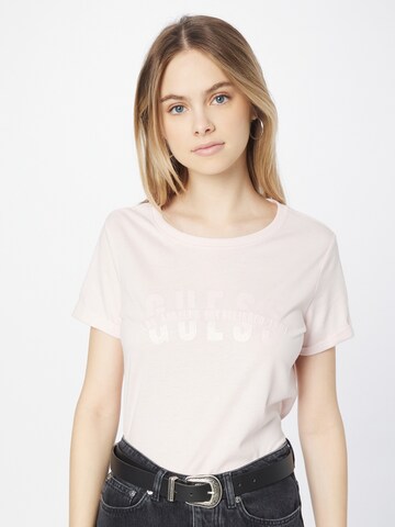 T-shirt 'AGATA' GUESS en rose : devant