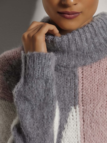 Robes en maille MADELEINE en gris
