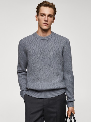 MANGO MAN Pullover 'Carbonel' i blå: forside