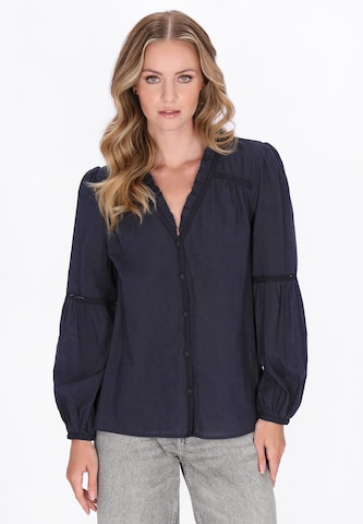 DreiMaster Vintage Shirt in Blauw: voorkant