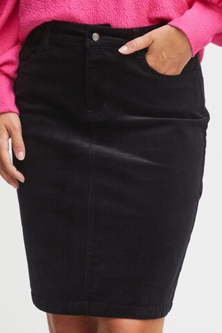 PULZ Jeans - Saia 'Mila' em preto