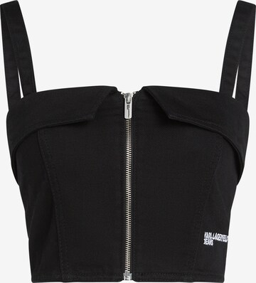 KARL LAGERFELD JEANS Top in Black: front
