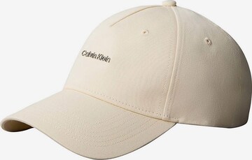 Casquette Calvin Klein en blanc : devant