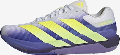 38 dydžio Sportiniai batai 'Adizero Dropset Pro' iš ADIDAS PERFORMANCE, spalva – tamsiai mėlyna / šviesiai geltona / levandų spalva / balta, Prekių apžvalga