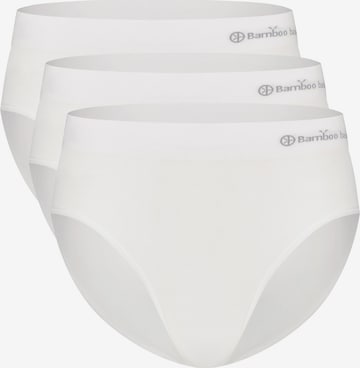 Slip 'Belle' di Bamboo basics in bianco: frontale