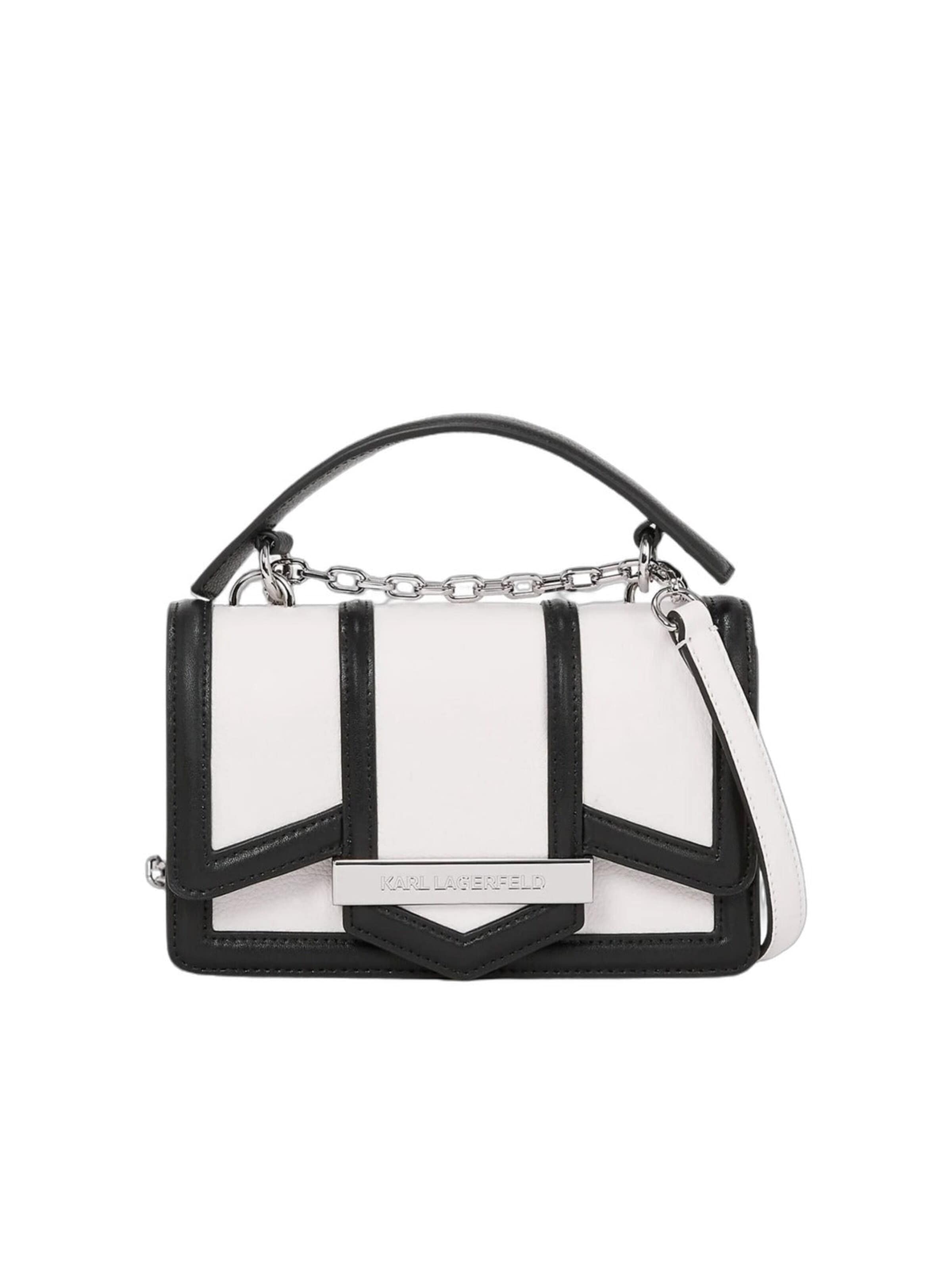 Karl Lagerfeld Umhängetasche 'Essentials'‌‌‌‌‌‌‌‌‌ in Schwarz: Vorderseite