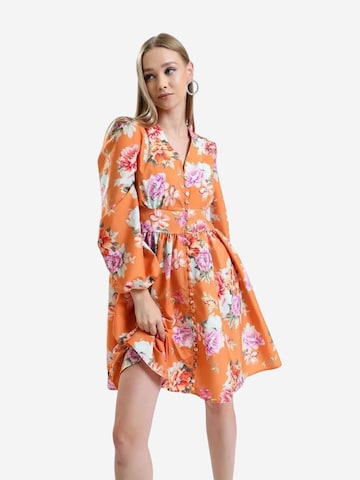 MSN Collection Jurk in Oranje