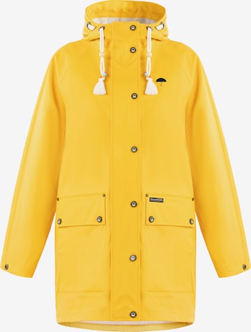 Manteau fonctionnel Schmuddelwedda en jaune : devant