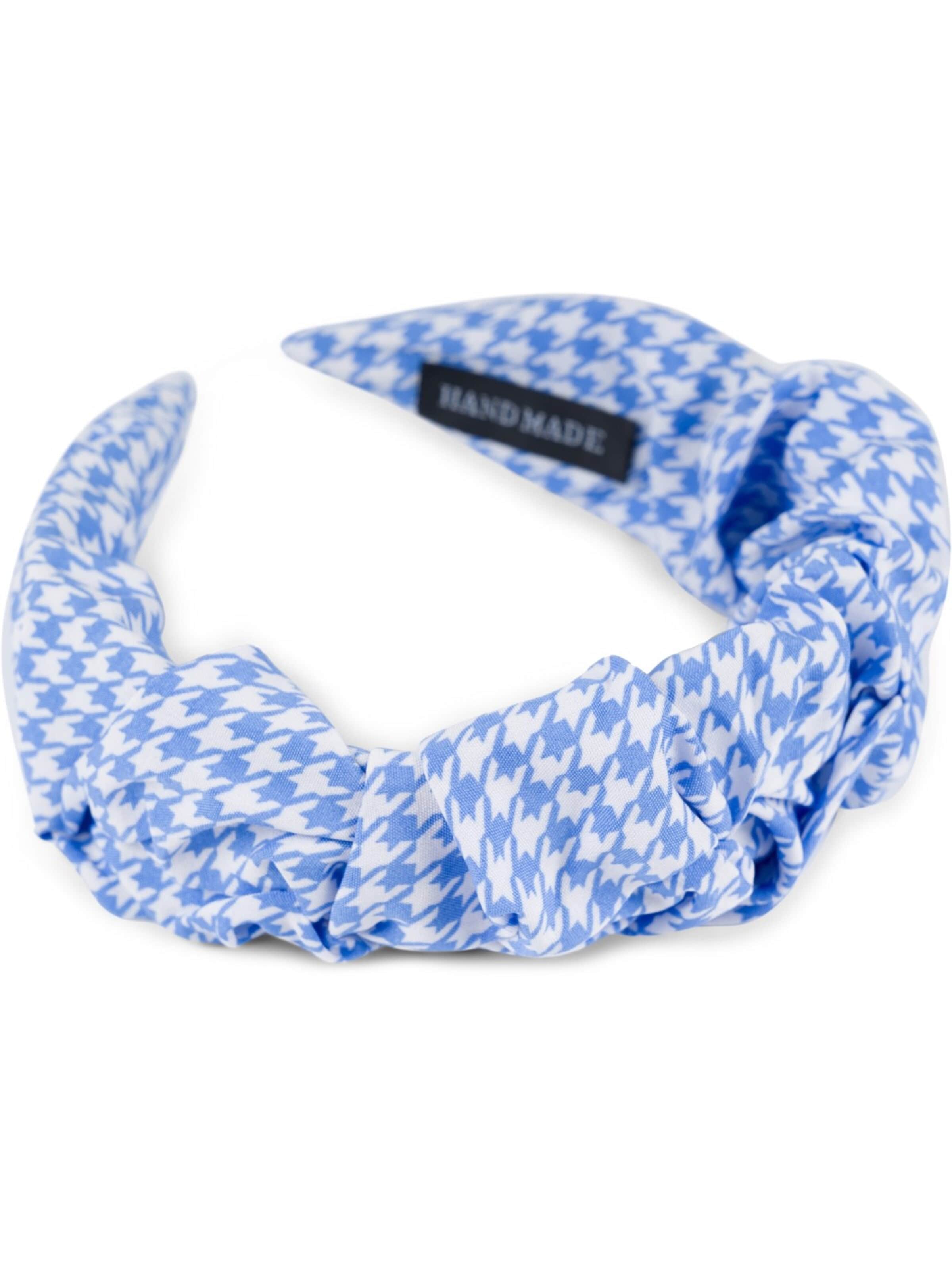 styleBREAKER Haarschmuck 'Haarreif mit Hahnentritt Muster'‌‌‌‌‌‌ in One Size in blau, Produktansicht