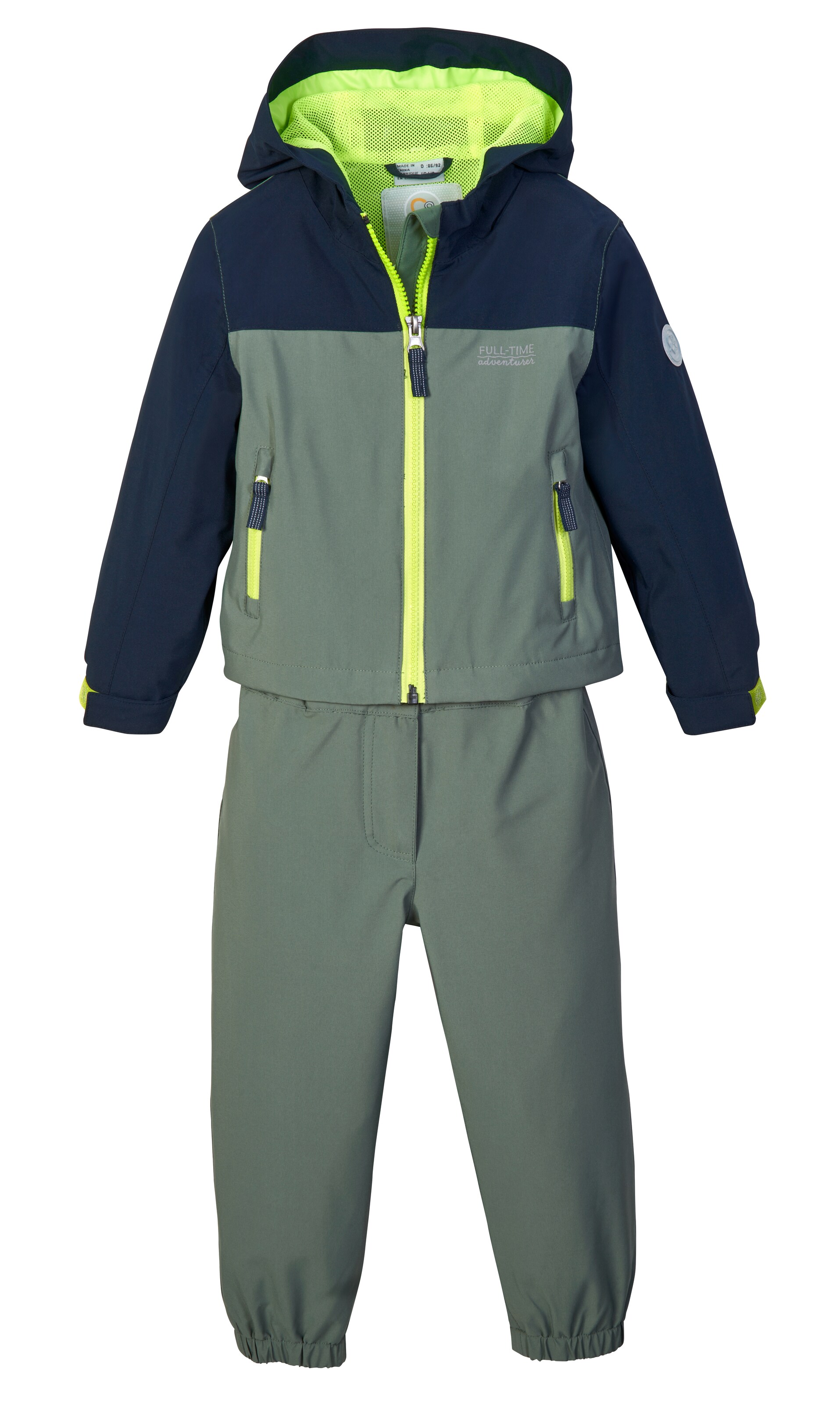 first instinct by killtec Regenanzug in Grün: Vorderseite