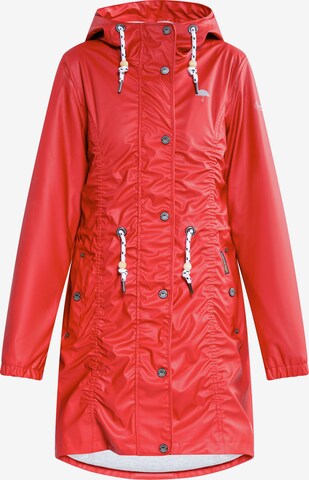 Schmuddelwedda Raincoat in Red: front