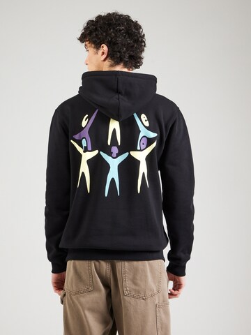 Cleptomanicx Sweatshirt 'Gathering' in Schwarz: Vorderseite