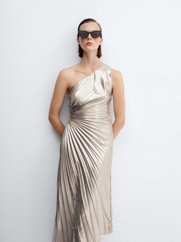 MANGO Cocktail Dress 'Claudi5' in Silver