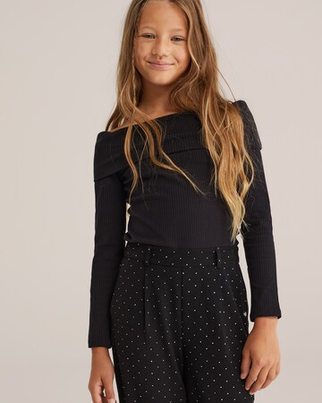 T-Shirt WE Fashion en noir : devant