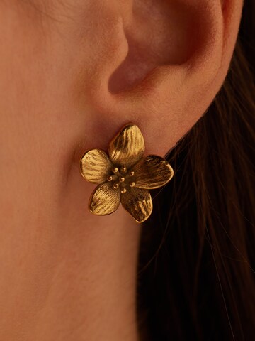 Lucardi Earrings 'Statement' in Gold