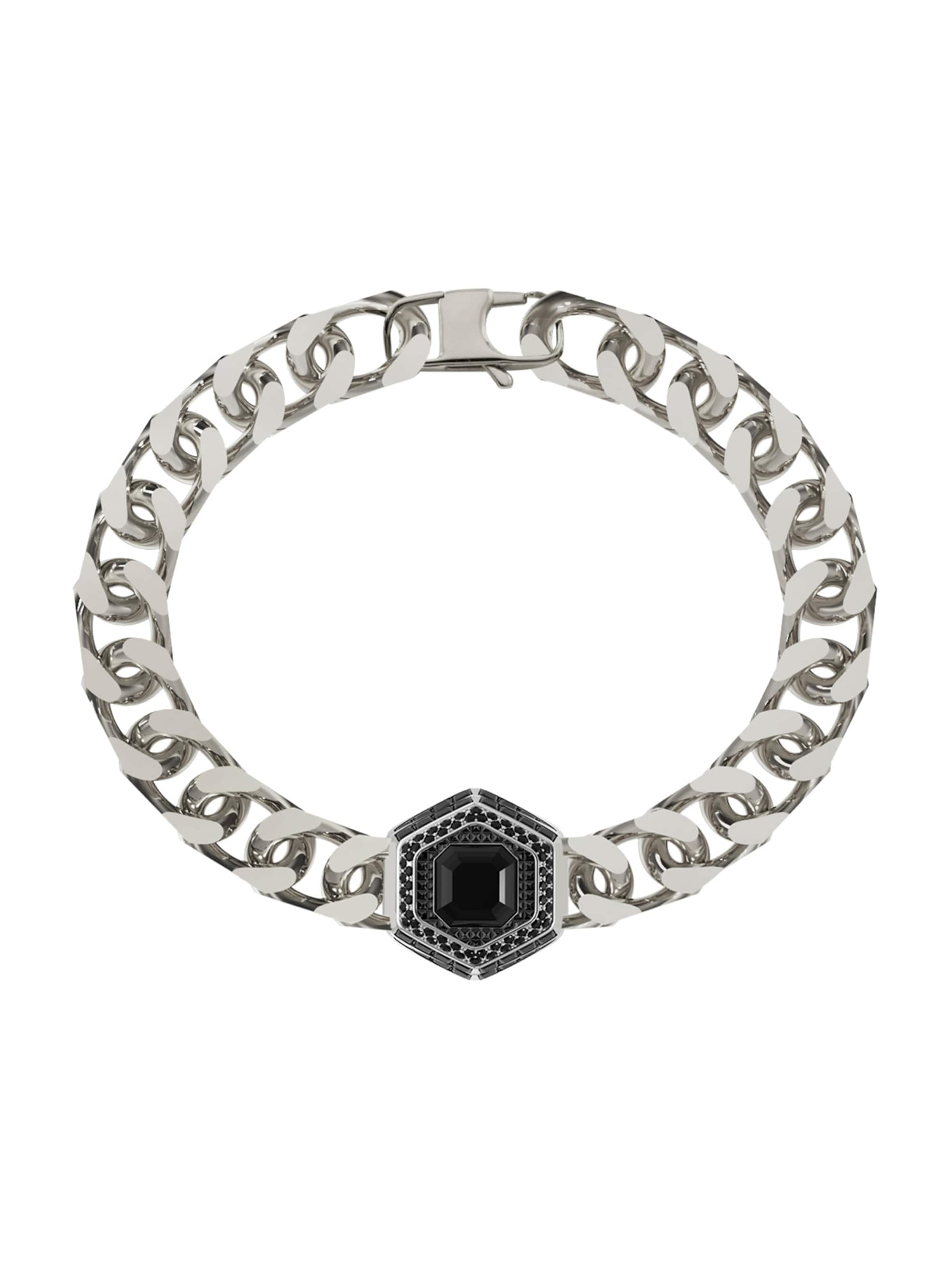 GUESS - Pulsera 'EXAGON' en plata: frente