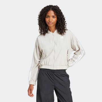 ADIDAS SPORTSWEAR Sportjacka 'Essentials' i vit: framsida