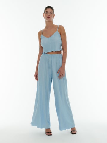 ABOUT YOU x Laura Giurcanu Loose fit Pants 'Christin' in Blue