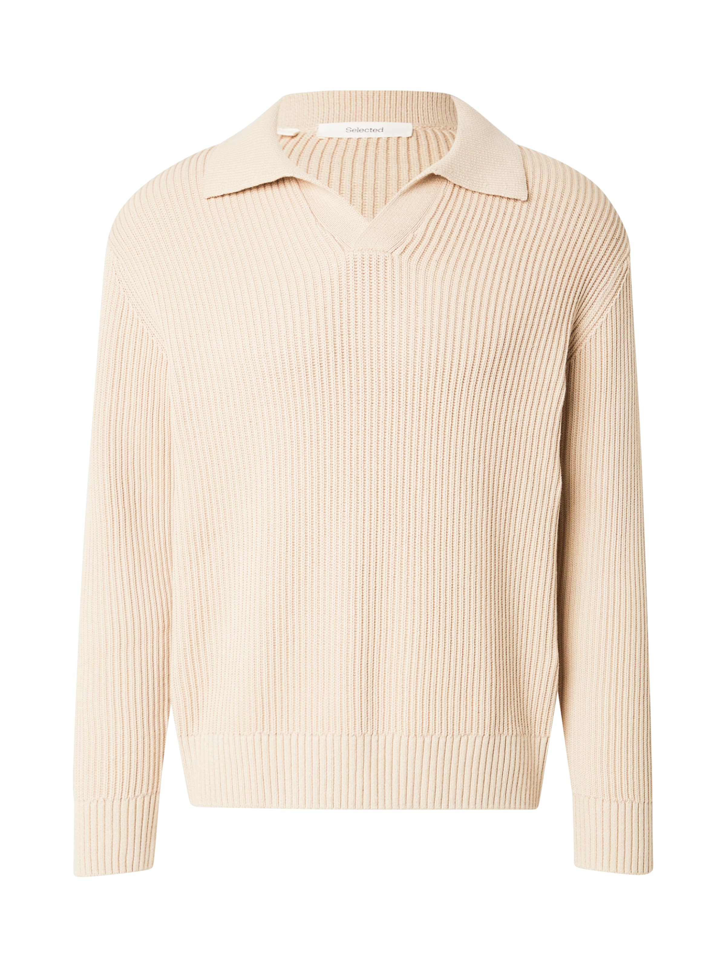 SELECTED Svetr – béžová: přední strana