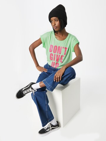 Key Largo Shirt 'GIVE UP' in Green