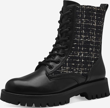 Tamaris Schnürstiefelette in Schwarz: Vorderseite