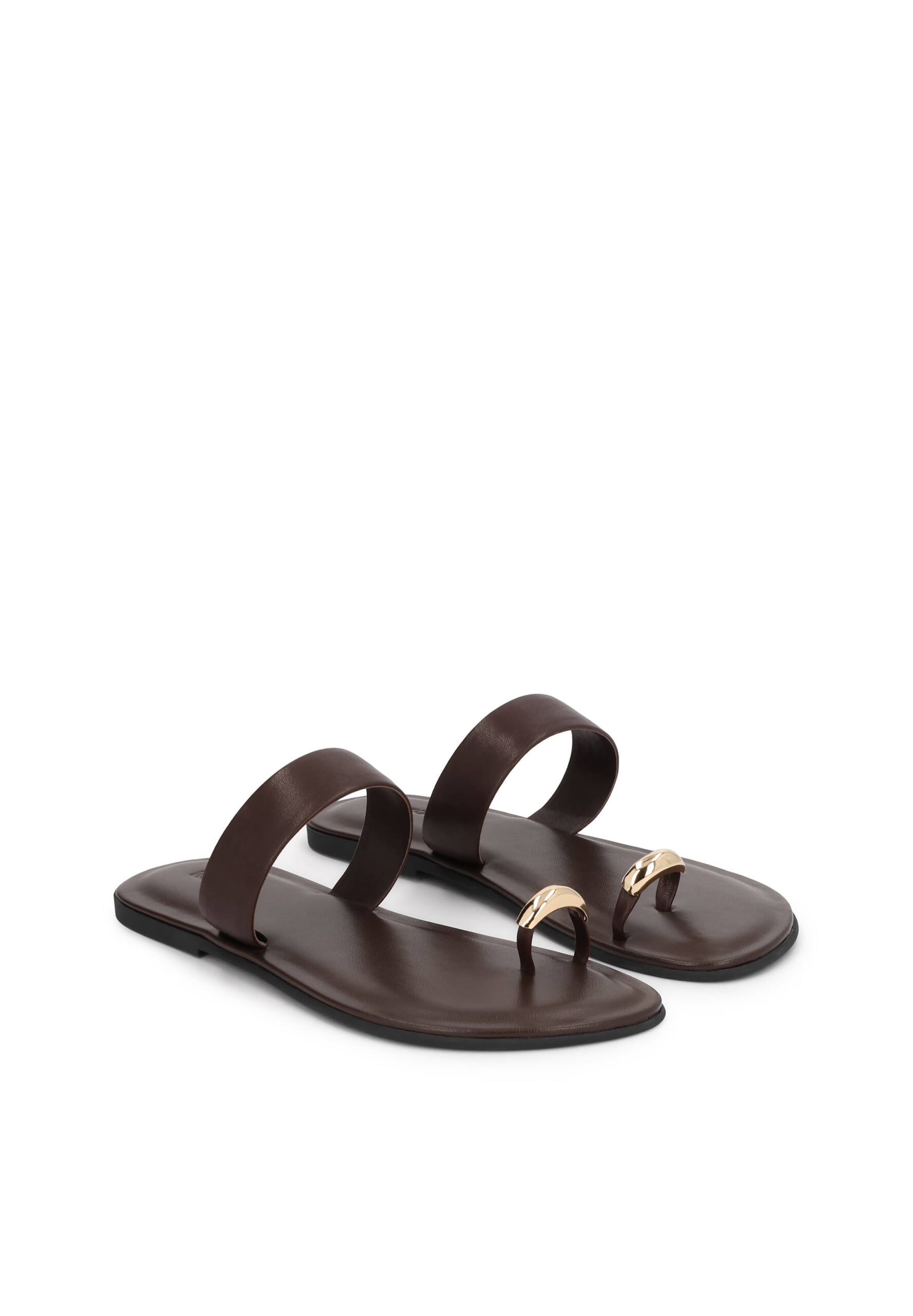 Tongs Kazar en marron