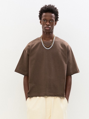 Pull&Bear Tričko - Hnedá: predná strana