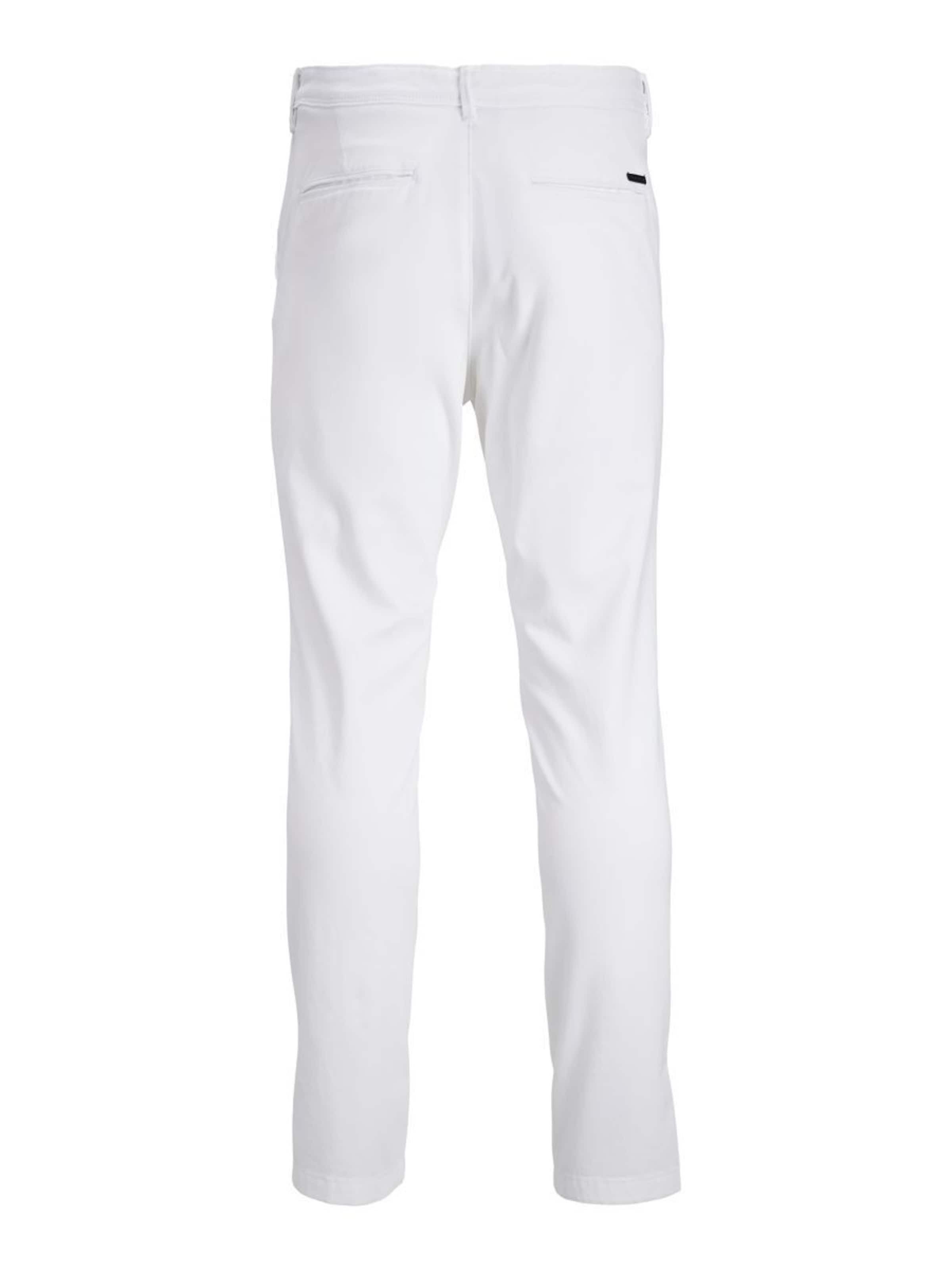JACK & JONES Слим фит Панталон Chino 'JJIMarco JJBowie' в бяло