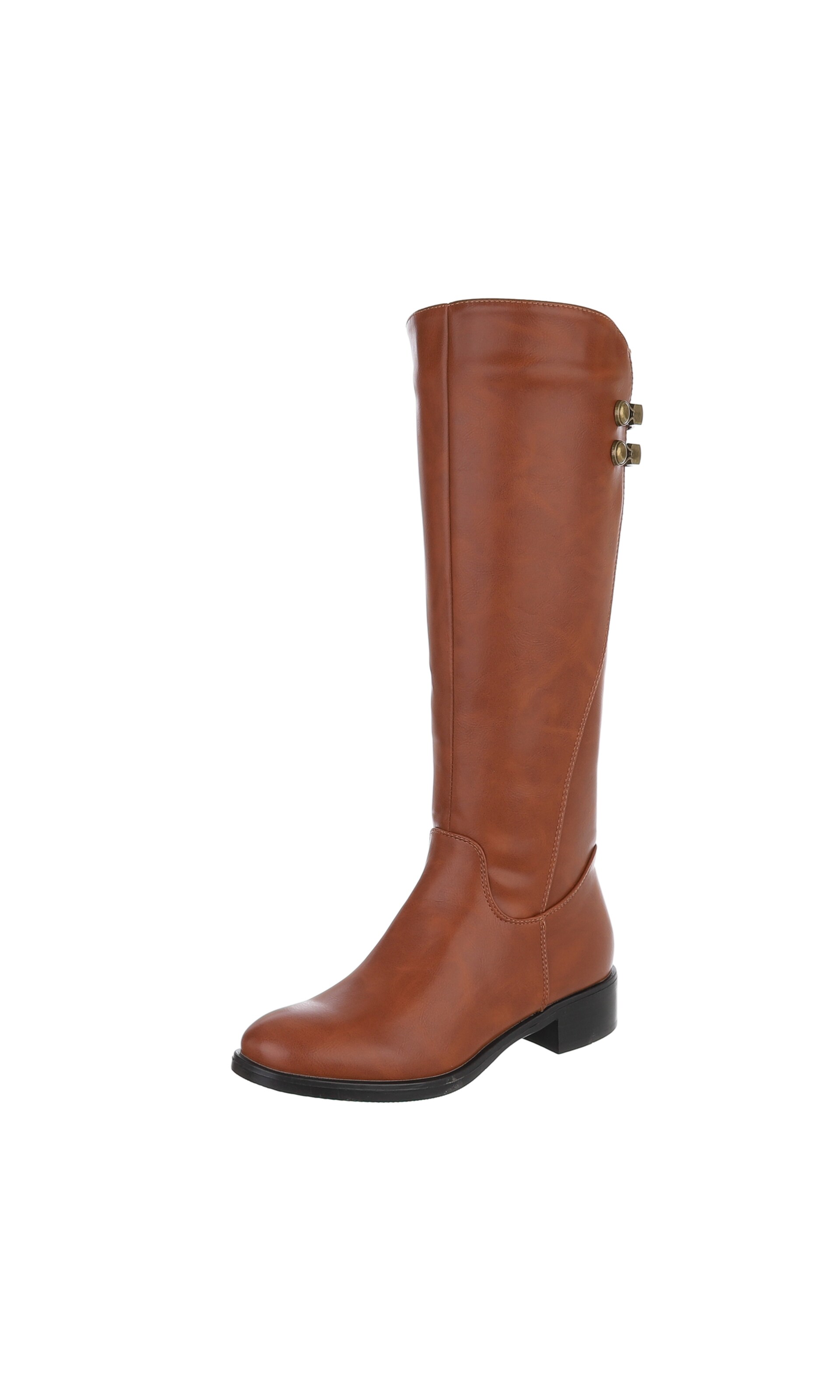 Ital-Design Stiefel in Beige: Vorderseite