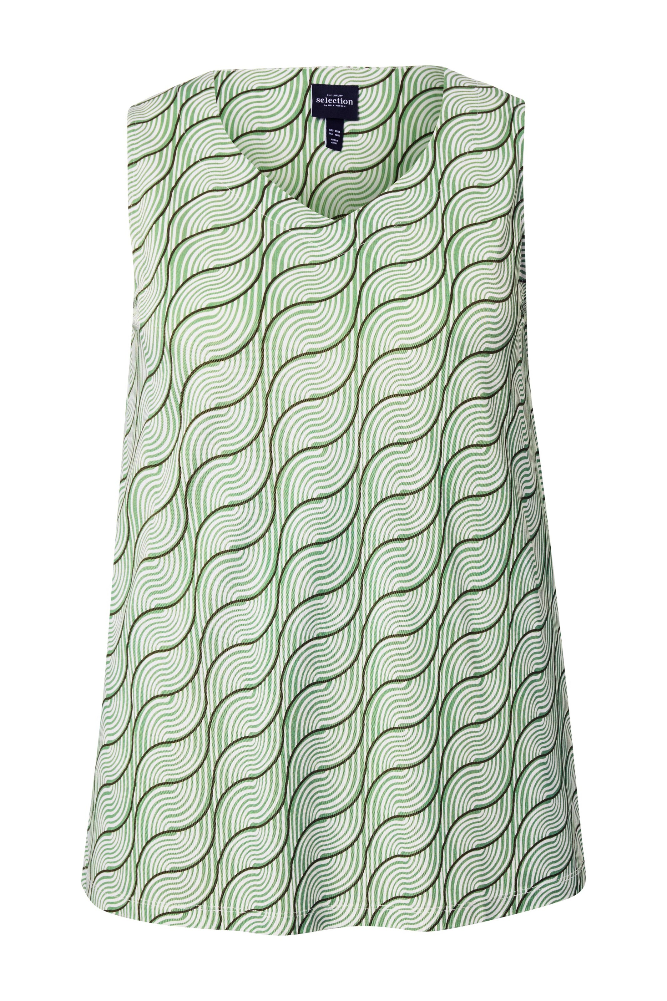 Ulla Popken Blouse in Groen: voorkant