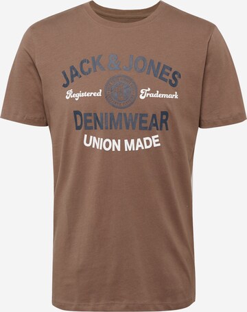 JACK & JONES T-Shirt in Braun: predná strana