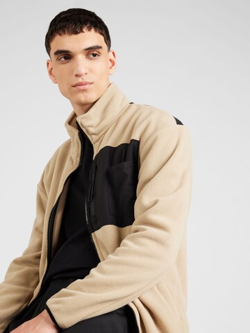 BLEND Fleece Jacket in Beige