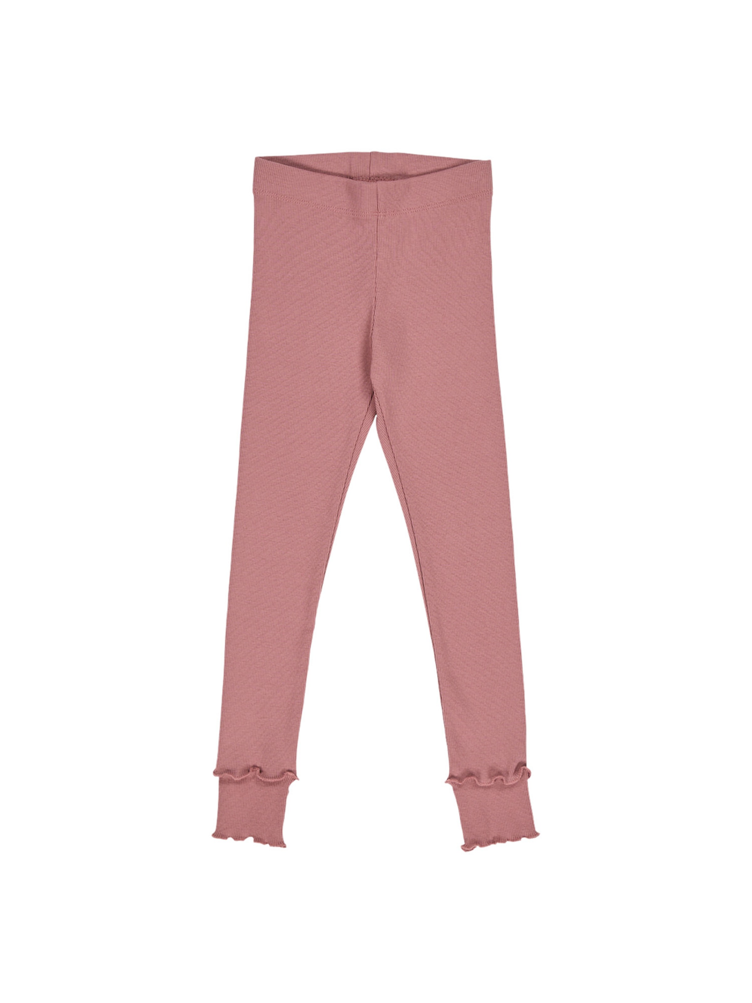 Skinny Leggings Müsli by GREEN COTTON en rose : devant