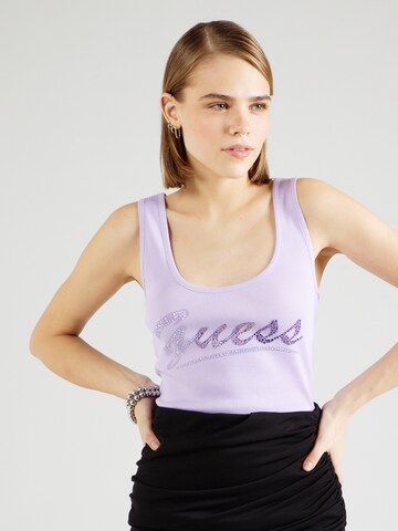 GUESS Top in Purple: front