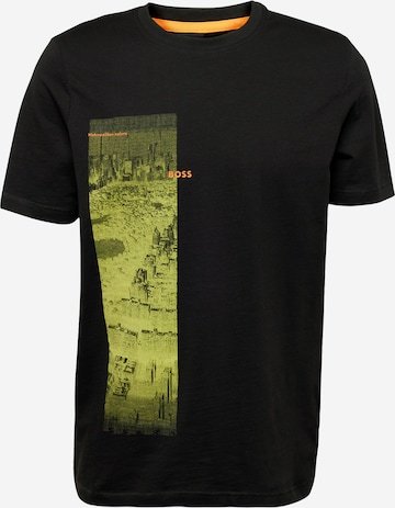 T-Shirt 'Metropolitan' BOSS en noir : devant