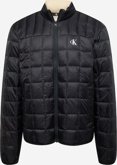 Calvin Klein Jeans Chaqueta de entretiempo en negro / offwhite, Vista del producto