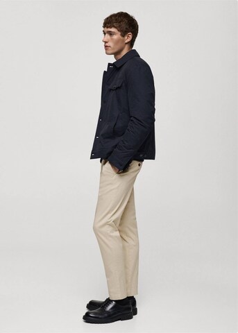 MANGO MAN Tapered Hose 'Prato' in Beige
