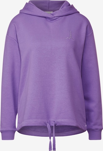 STREET ONE Sweatshirt in Purple: front