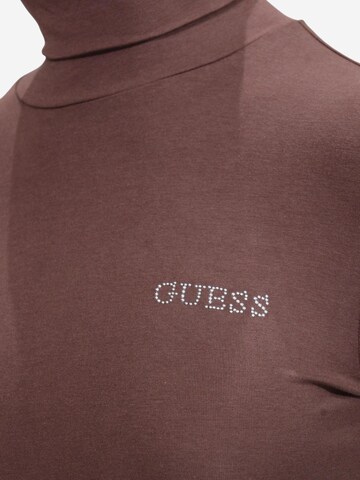 Top 'GRETA HIGH NECK LS K V6BP11 K6907' di GUESS in marrone