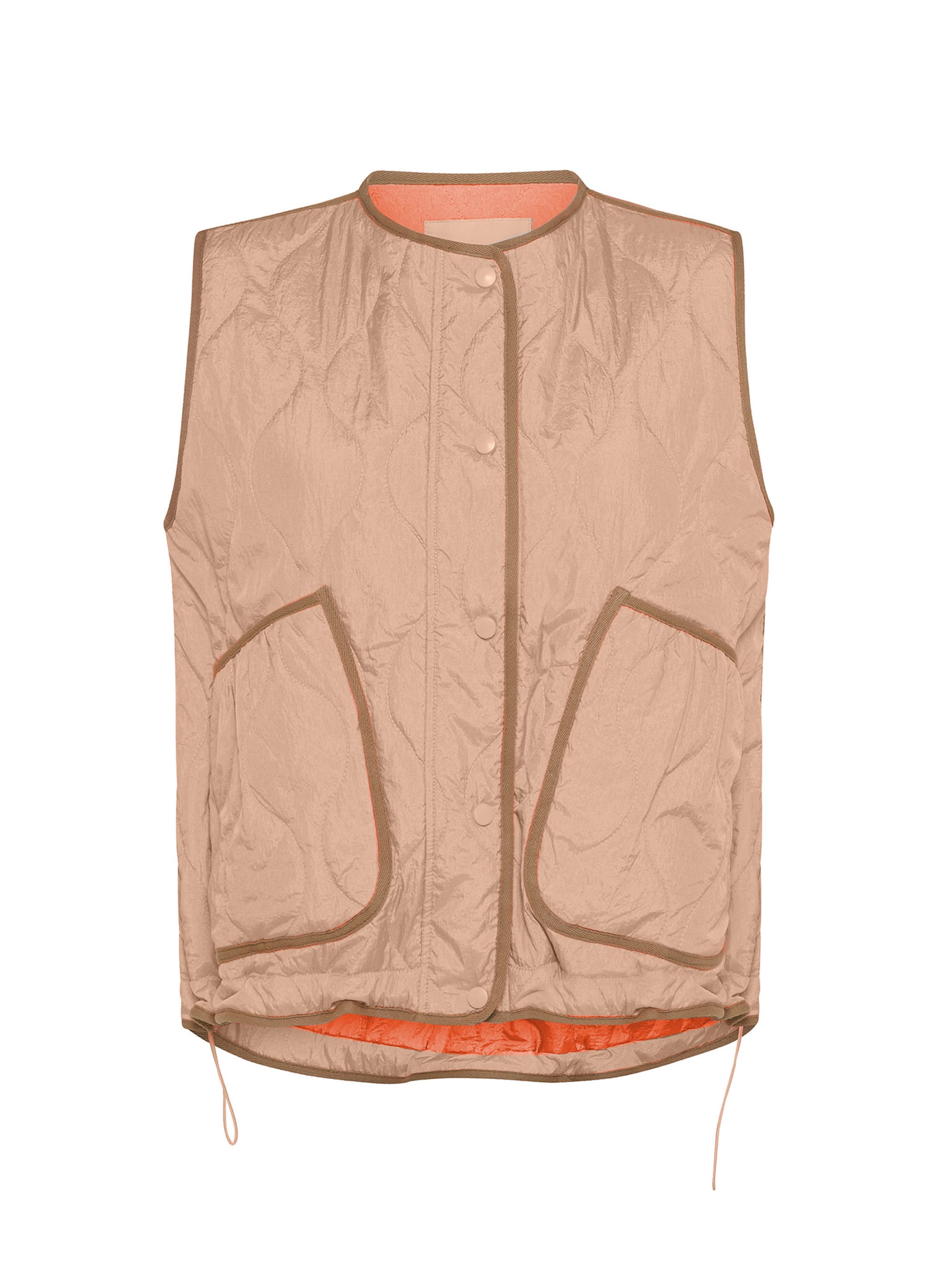 DEHA Bodywarmer in Beige: voorkant