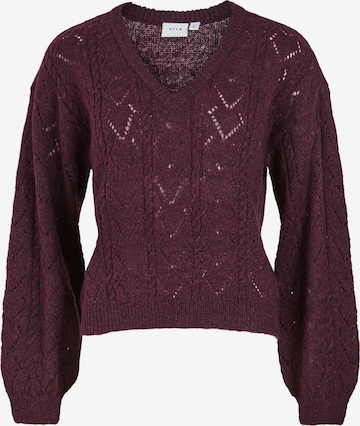 VILA Sweater 'Sela' in Purple: front
