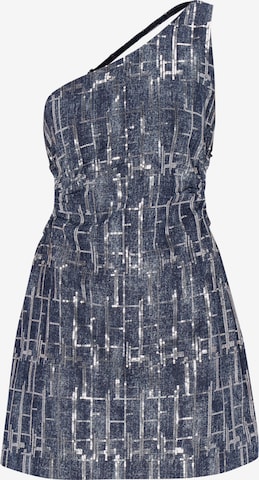 faina - Vestido en azul: frente