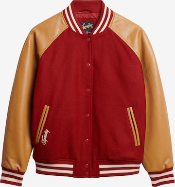 Veste mi-saison Superdry en rouge : devant