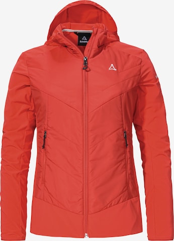 Schöffel Outdoorjas ' Hiking Hybrid Jk Style Blaueis WMS ' in Rood: voorkant