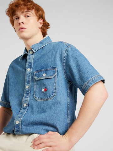 Tommy Jeans Regular Fit Skjorte i blå