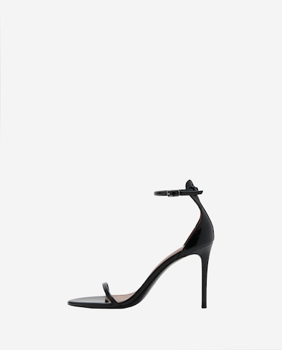 MANGO Remmisandaalit 'FINA' värissä musta, Tuotenäkymä