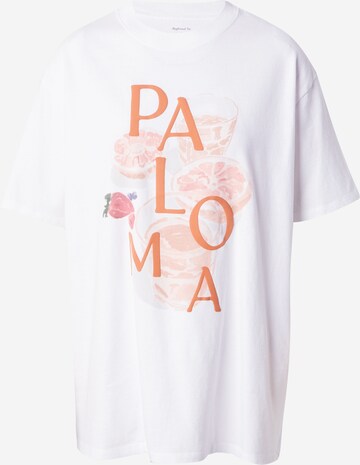 Abercrombie & Fitch Μπλουζάκι 'PALOMA' σε λευκό: μπροστά