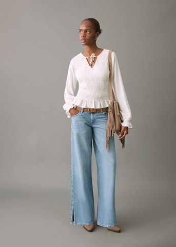 MANGO TEEN Wide leg Jeans in Blue
